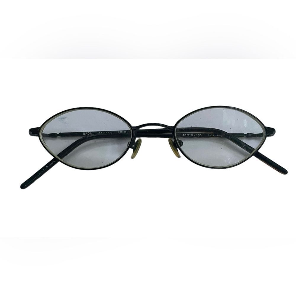 BADA Rare Vintage BL 1744 5BLK Black & Brown Metal Frame Glasses - Picture 8 of 9